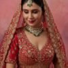Anjani 2956 Double Dupatta Combine Flair Bridal lehenga in Barrat style work Lehenag Choli Collection Wholesale