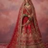 Latest Anjani 2956 Double Dupatta Combine Flair Bridal lehenga in Barrat style work Lehenag Choli Collection Wholesale 2026