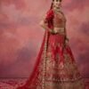 Latest Anjani 2956 Double Dupatta Combine Flair Bridal lehenga in Barrat style work Lehenag Choli Collection Wholesale 2026