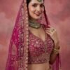 Latest Anjani 2956 Double Dupatta Combine Flair Bridal lehenga in Barrat style work Lehenag Choli Collection Wholesale 2026