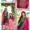Launching Blue Hills Nandini Rayon Foil Print Anarkali Gown With Dupatta Wholesale 2026