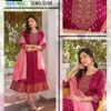 Launching Blue Hills Nandini Rayon Foil Print Anarkali Gown With Dupatta Wholesale 2026
