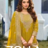 Your Choice Zolla Chinon With Embroidery Work Salwar Kameez Wholesale
