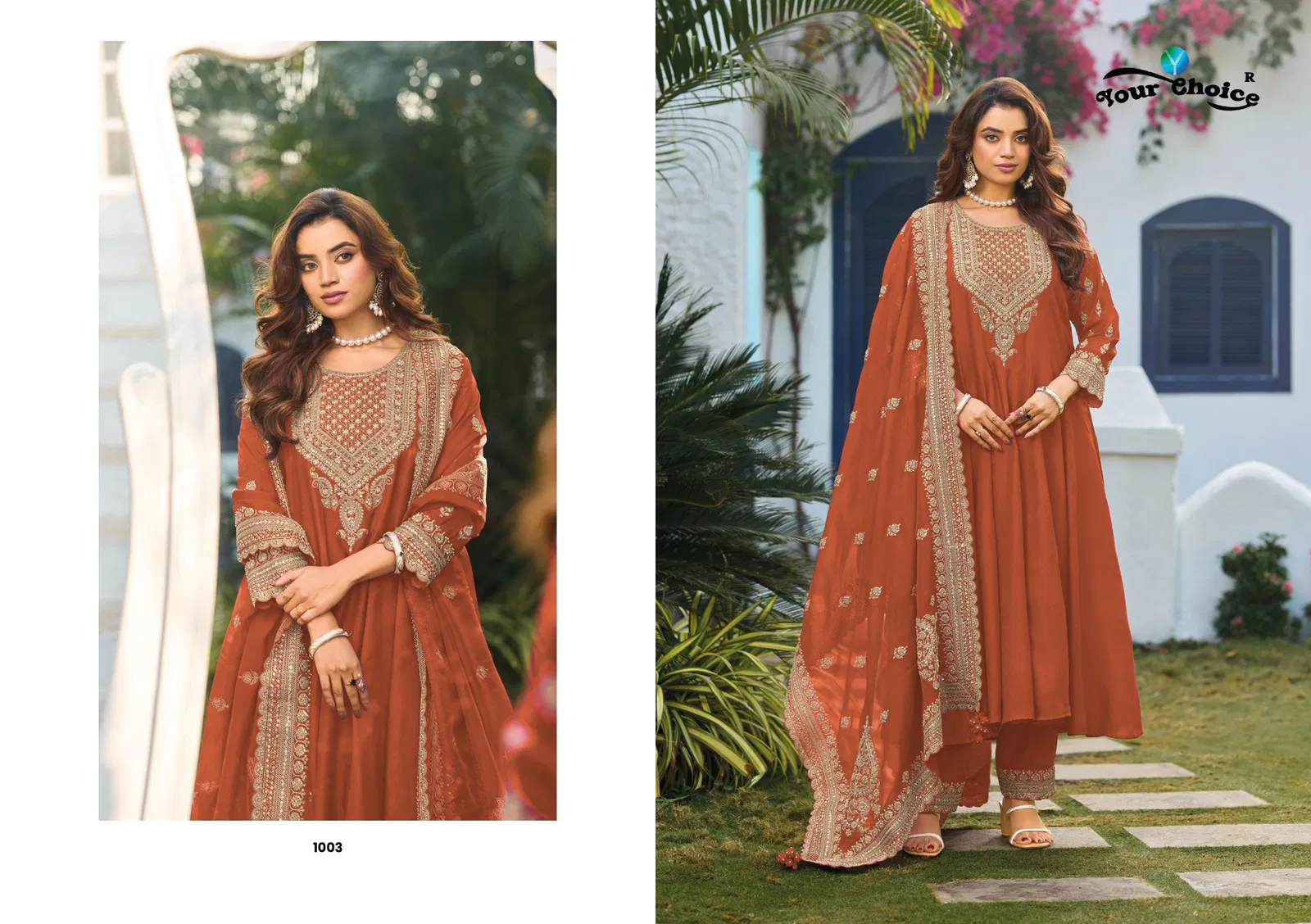 Launching Your Choice Zolla Chinon With Embroidery Work Salwar Kameez Wholesale 2026