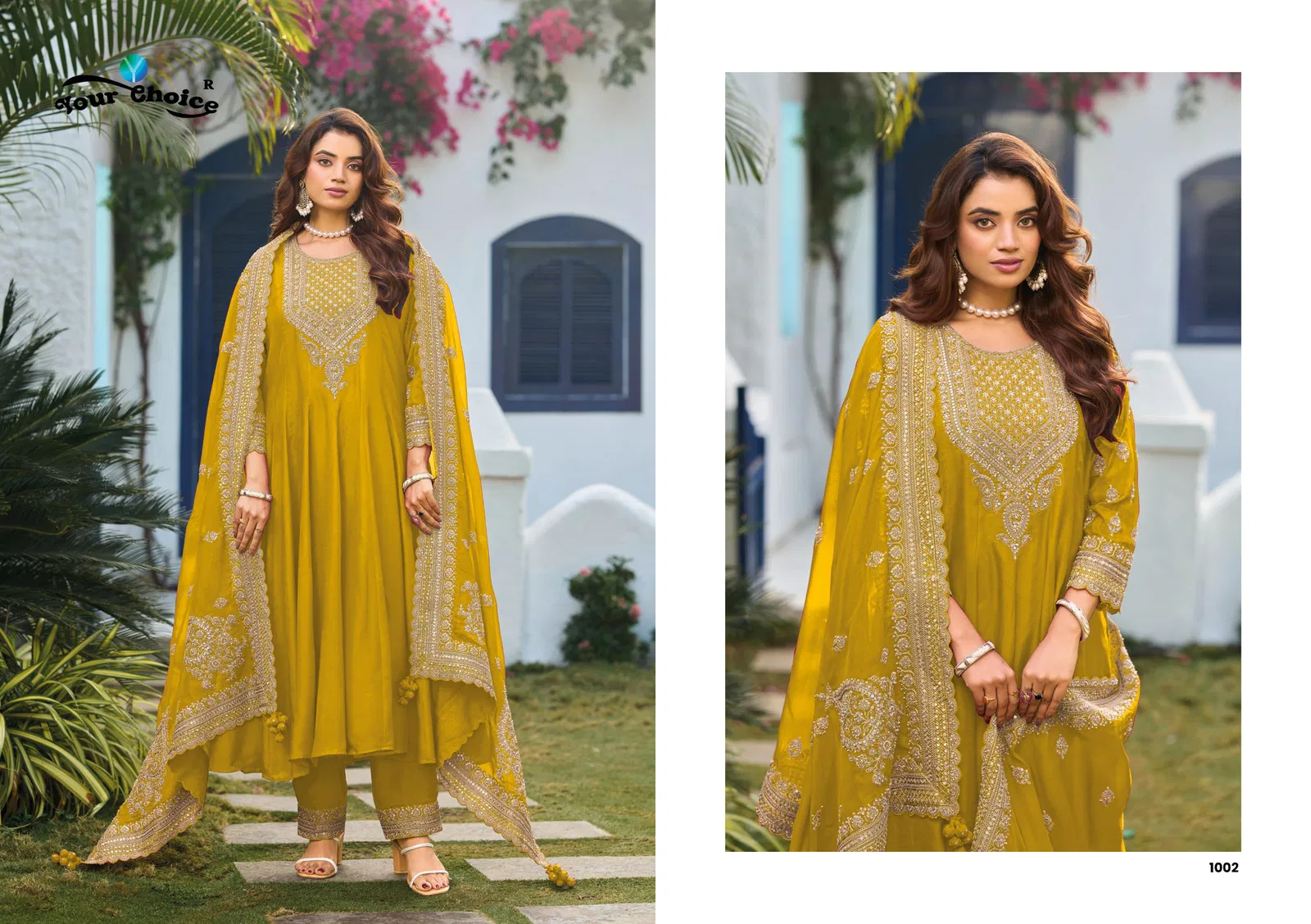 Launching Your Choice Zolla Chinon With Embroidery Work Salwar Kameez Wholesale 2026
