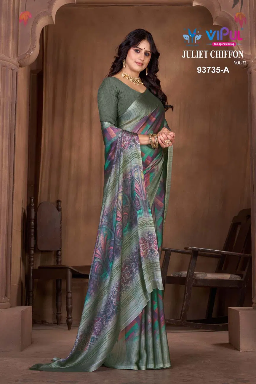 Latest Vipul Juliet Chiffon Vol 22 Chiffon Casual Wear Saree Collection Wholesale 2026