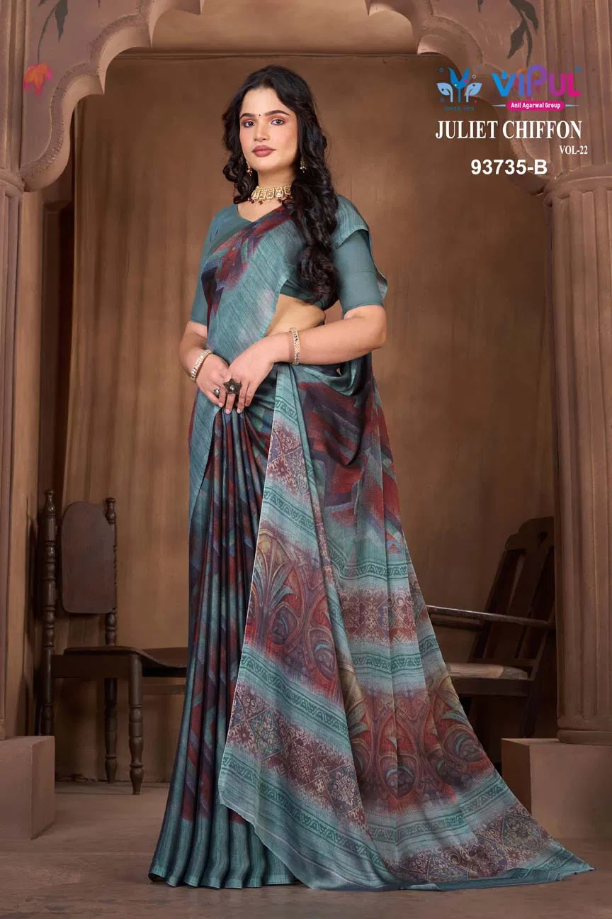 Latest Vipul Juliet Chiffon Vol 22 Chiffon Casual Wear Saree Collection Wholesale 2026