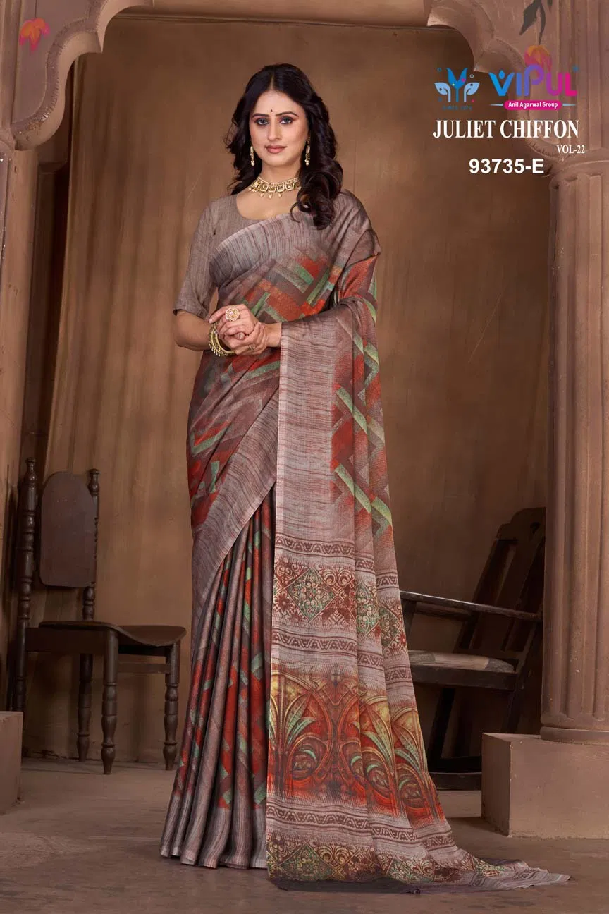 Latest Vipul Juliet Chiffon Vol 22 Chiffon Casual Wear Saree Collection Wholesale 2026