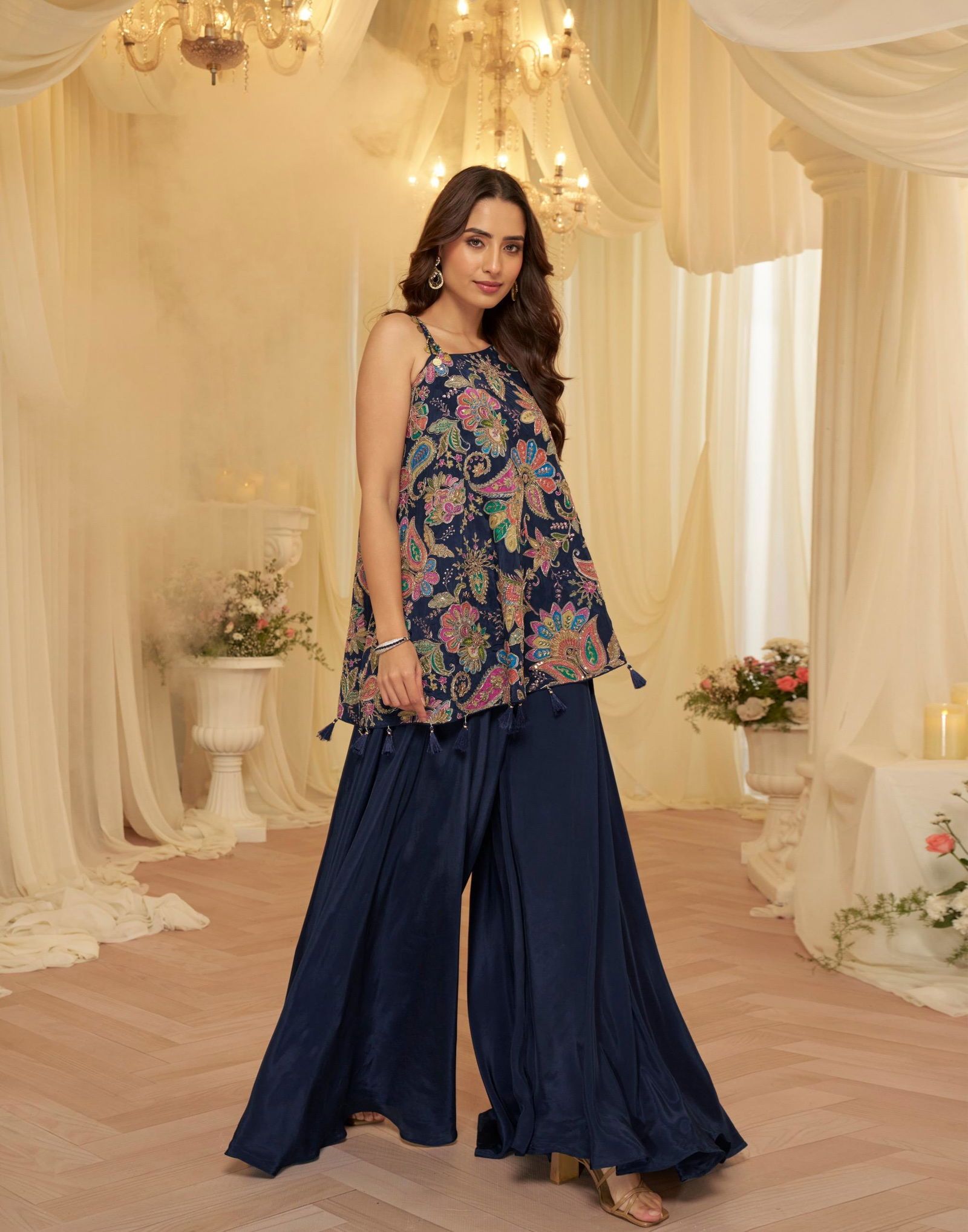 Buy Sayuri Tamanna Viscose With Embroidered Designer Top And Bottom Wholesale 2026