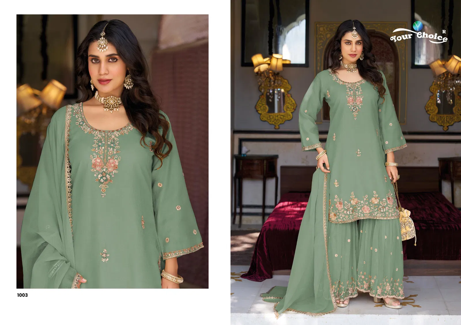 Stylish Your Choice Cllassic Rose Gold With Work Designer Salwar Kameez Wholesale 2026