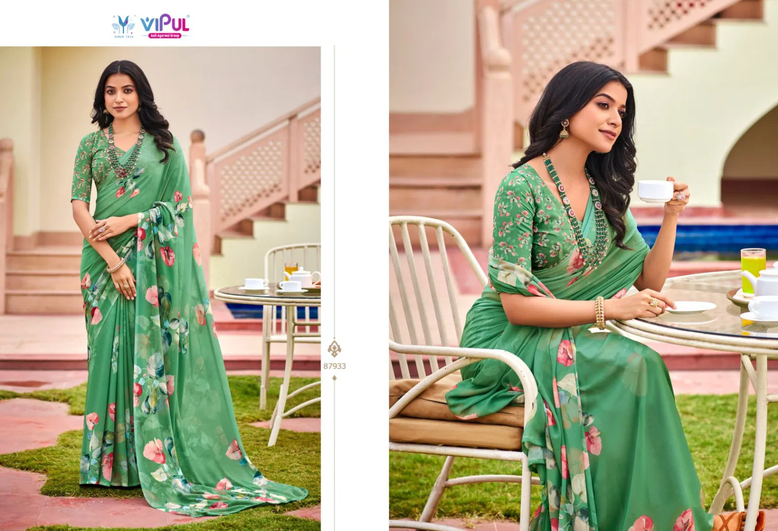 Launching Vipul Twisha Georgette Casual Wear Saree Collection Wholesale 2026