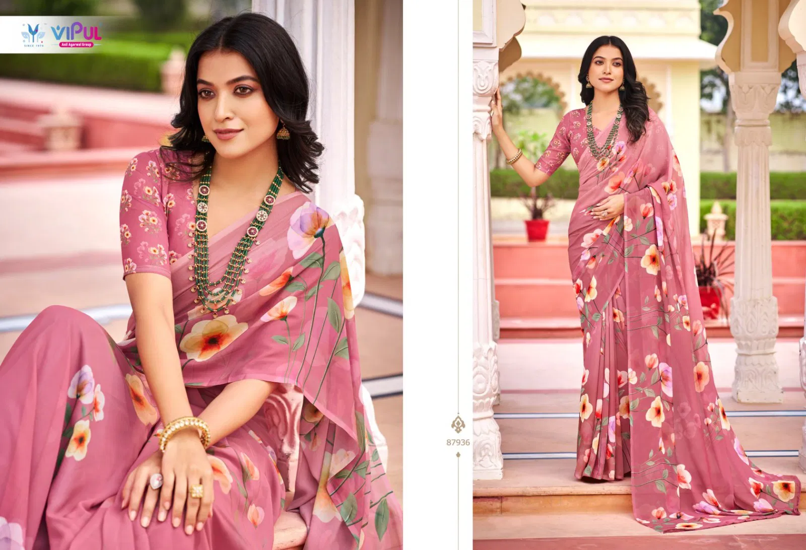 Launching Vipul Twisha Georgette Casual Wear Saree Collection Wholesale 2026