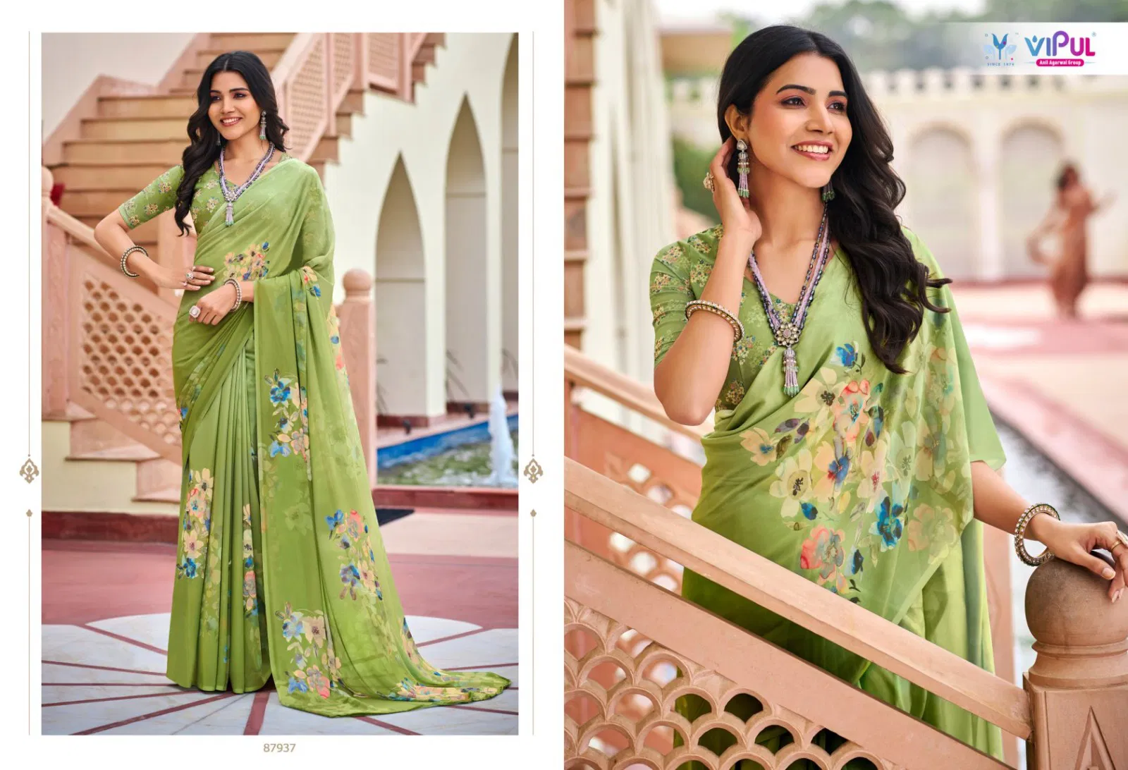 Launching Vipul Twisha Georgette Casual Wear Saree Collection Wholesale 2026