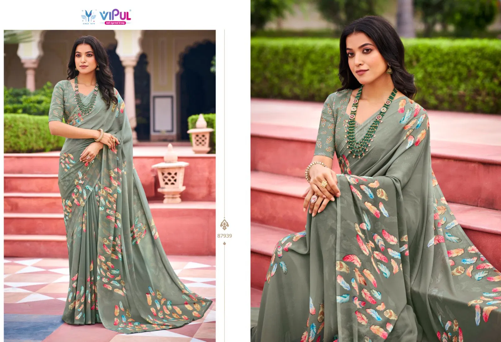 Launching Vipul Twisha Georgette Casual Wear Saree Collection Wholesale 2026