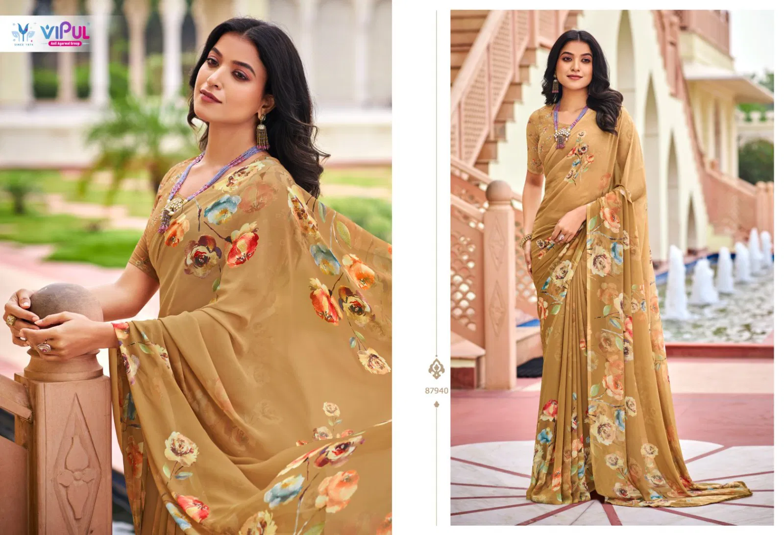 Launching Vipul Twisha Georgette Casual Wear Saree Collection Wholesale 2026