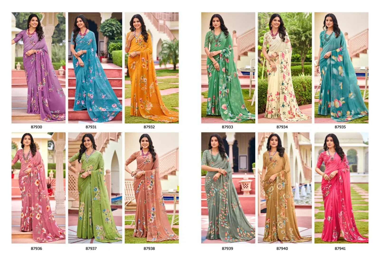 Launching Vipul Twisha Georgette Casual Wear Saree Collection Wholesale 2026