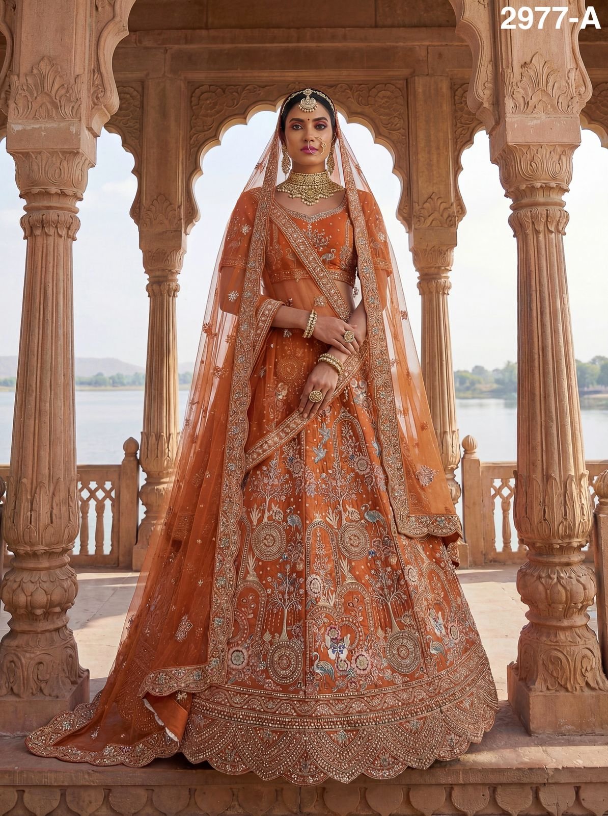 Launching Anjani 2977 Magnificent Embroidered Designer Bridal Lehenga Choli Collection Wholesale 2026