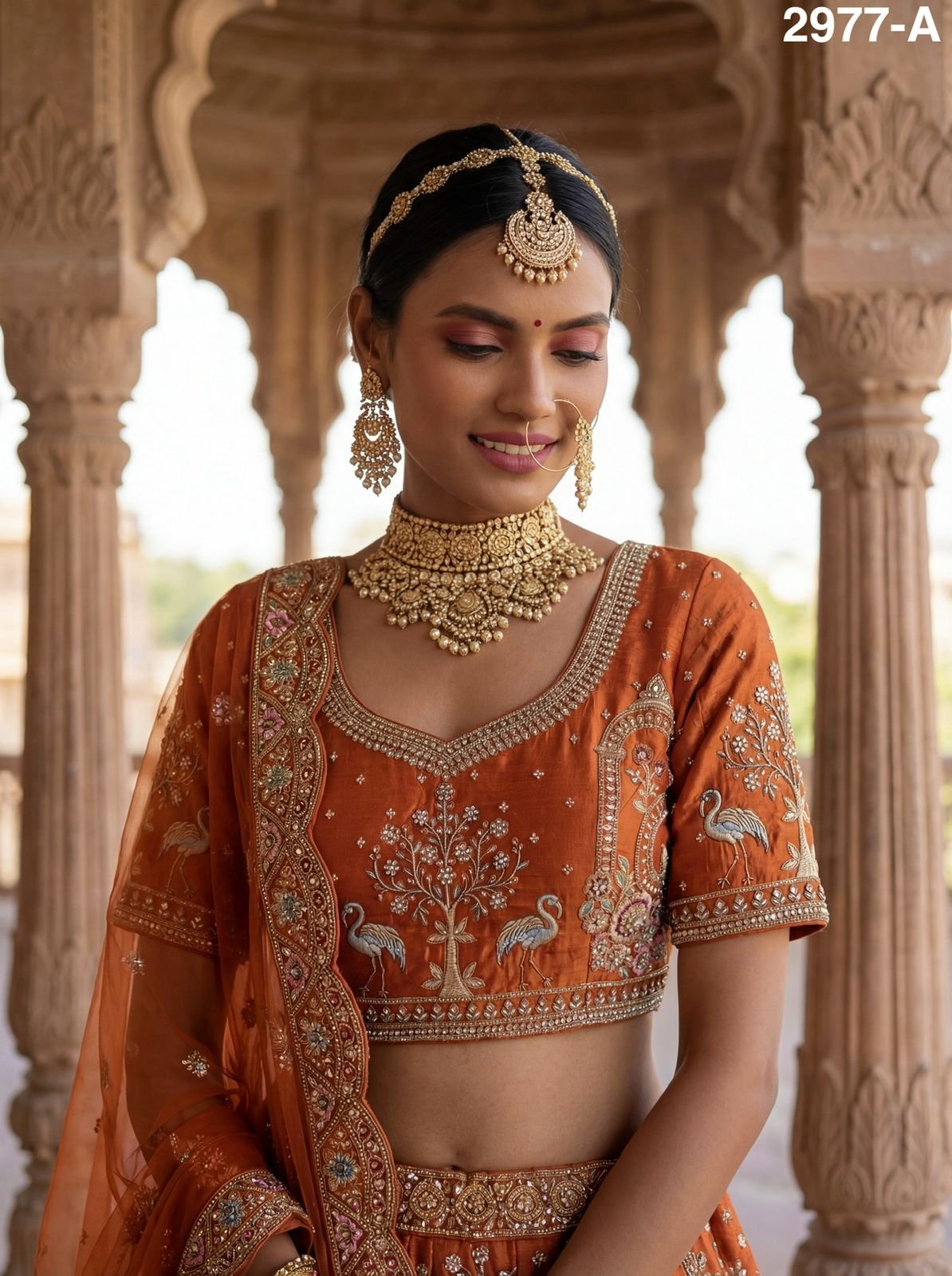 Launching Anjani 2977 Magnificent Embroidered Designer Bridal Lehenga Choli Collection Wholesale 2026