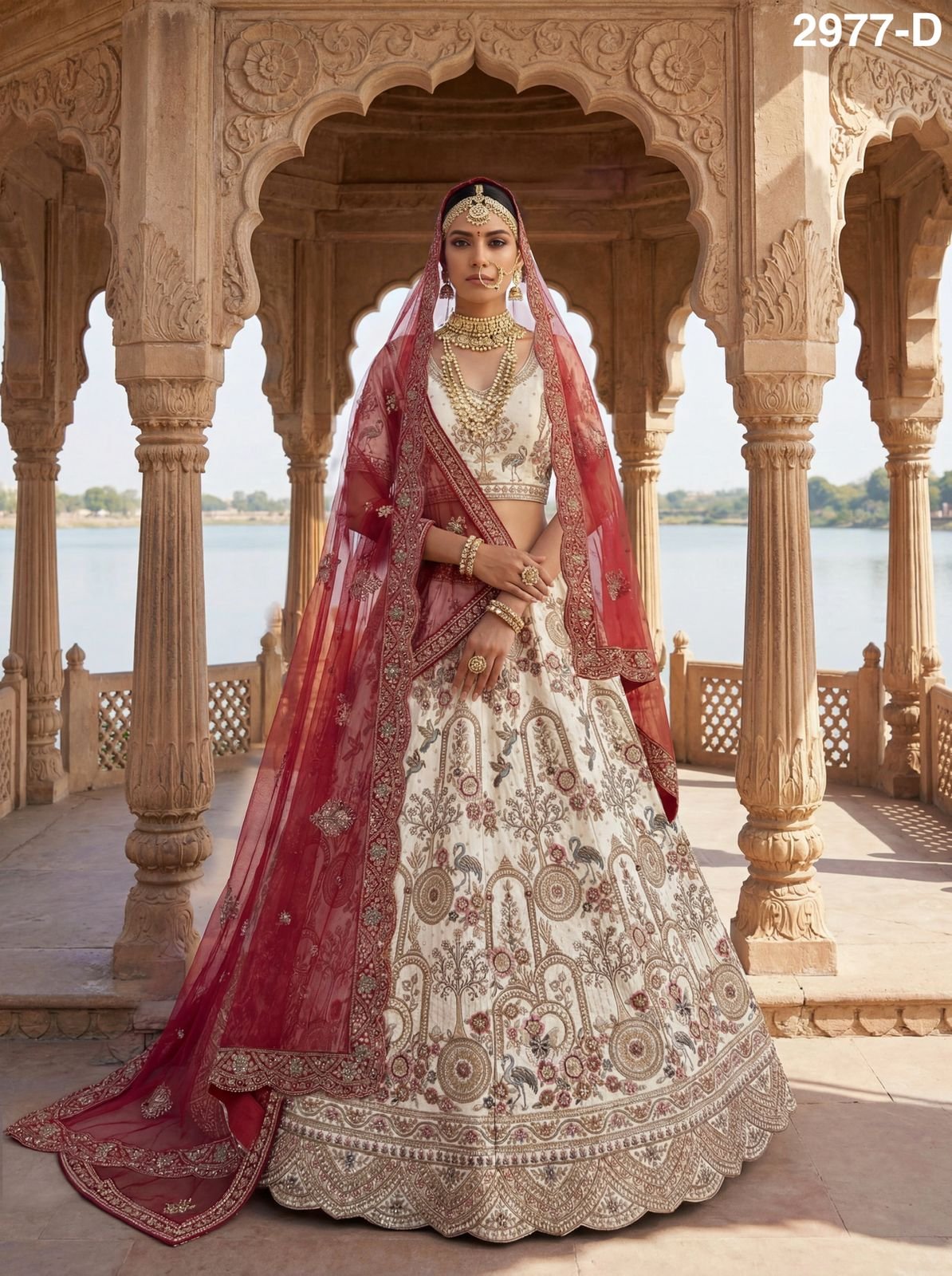 Launching Anjani 2977 Magnificent Embroidered Designer Bridal Lehenga Choli Collection Wholesale 2026