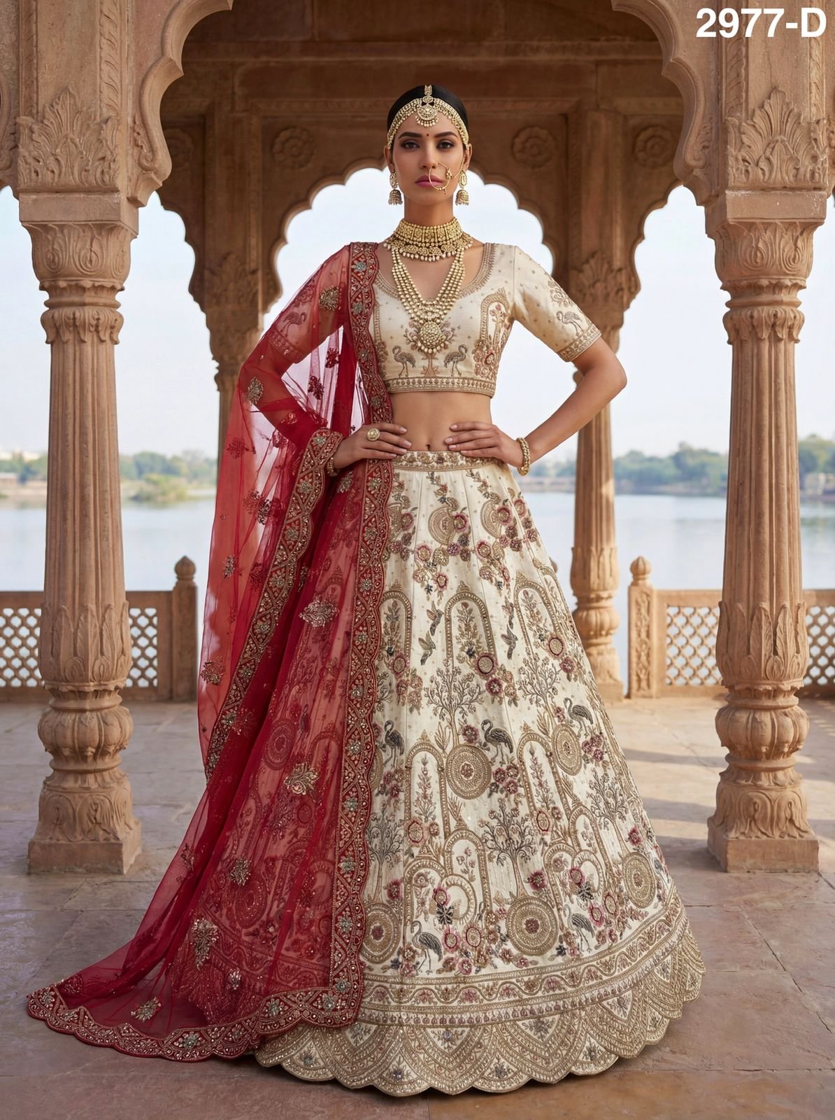 Launching Anjani 2977 Magnificent Embroidered Designer Bridal Lehenga Choli Collection Wholesale 2026