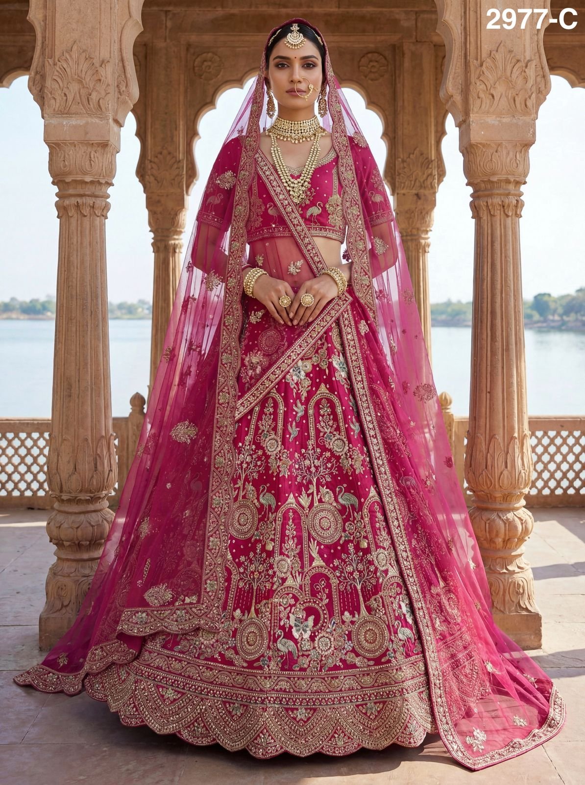 Launching Anjani 2977 Magnificent Embroidered Designer Bridal Lehenga Choli Collection Wholesale 2026