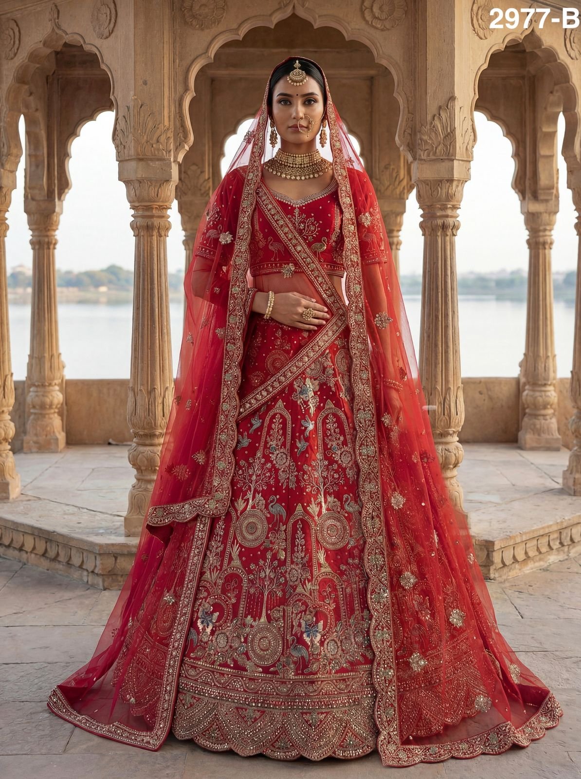 Launching Anjani 2977 Magnificent Embroidered Designer Bridal Lehenga Choli Collection Wholesale 2026