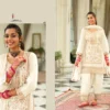 Beautiful Eba Farshi Balck And White Chinon Embroidery Top Bottom And Dupatta Collection Wholesale 2026