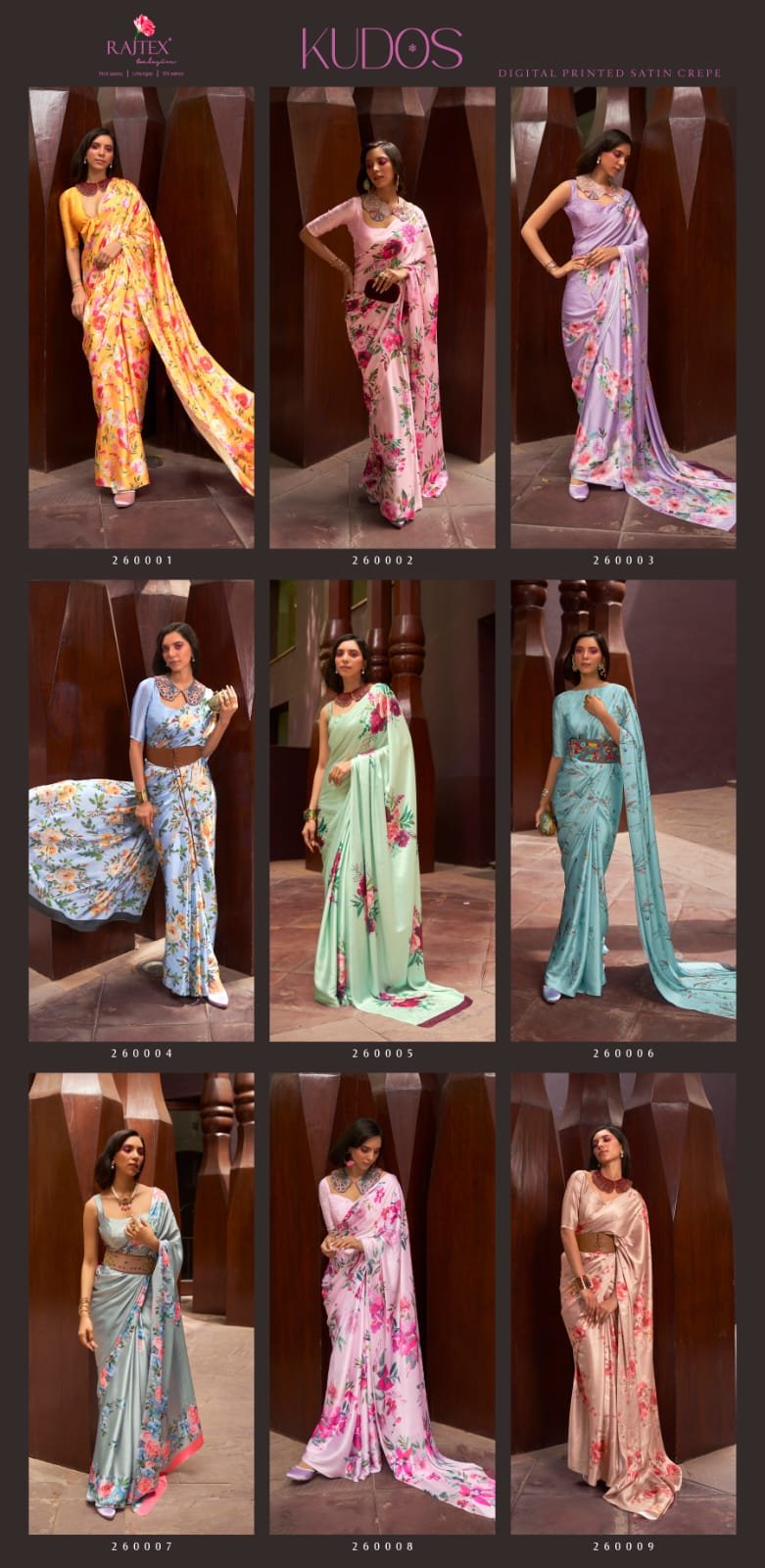 Buy Rajtex Kudos Digital Print Saree Collection Wholesale 2026