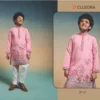 Clleora Tradi Kidz Viscose Silk Thread Work Kurta And Pant Collection Wholesale