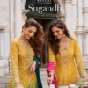 Sayuri Sugandh Viscose Silk With Embroidered Work Top Bottom And Dupatta Collection Wholesale