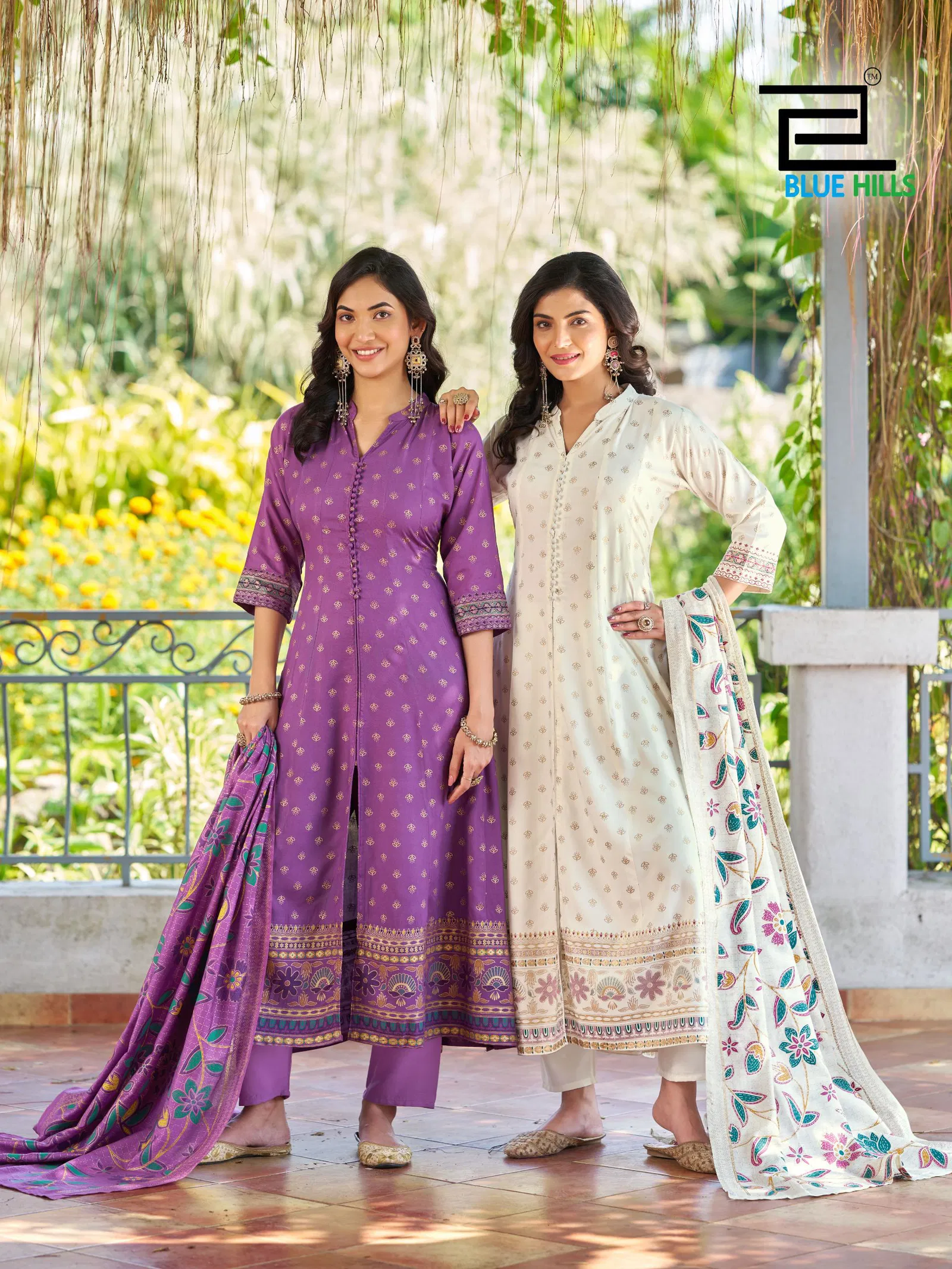 Buy Blue Hills Samantha Rayon With Work Top Bottom And Dupatta Collection Wholesale 2026