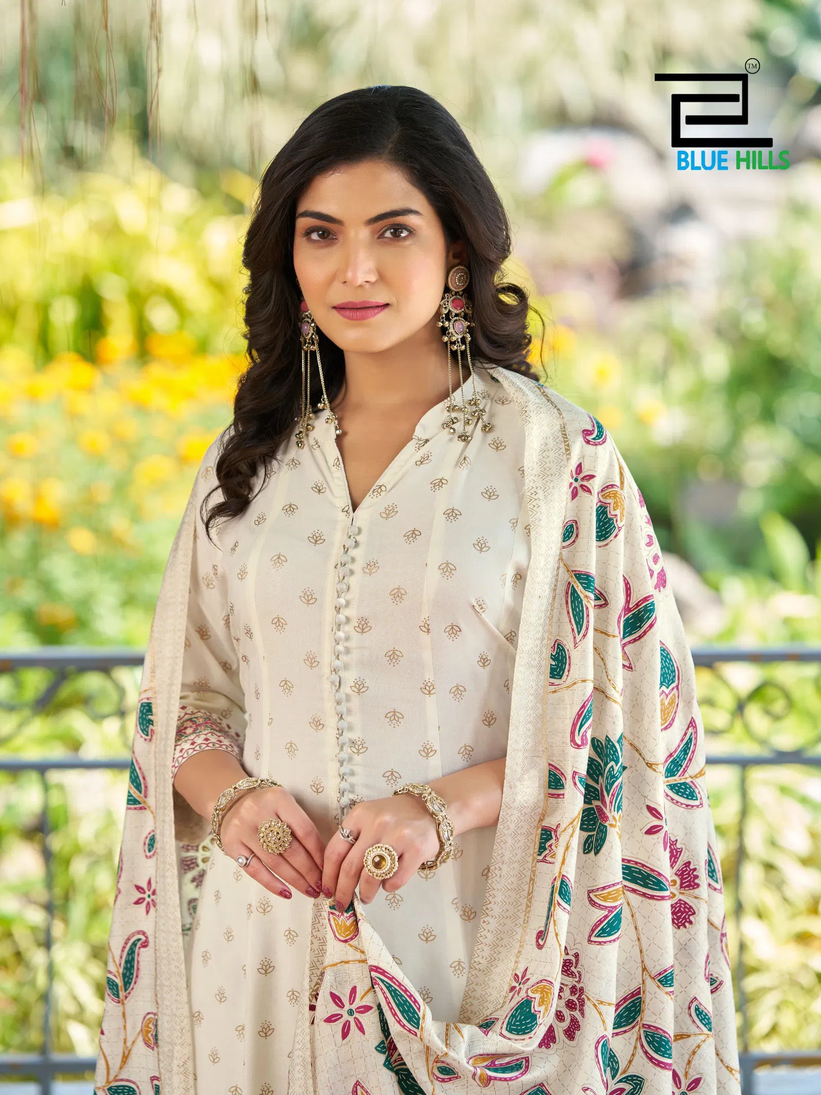 Buy Blue Hills Samantha Rayon With Work Top Bottom And Dupatta Collection Wholesale 2026