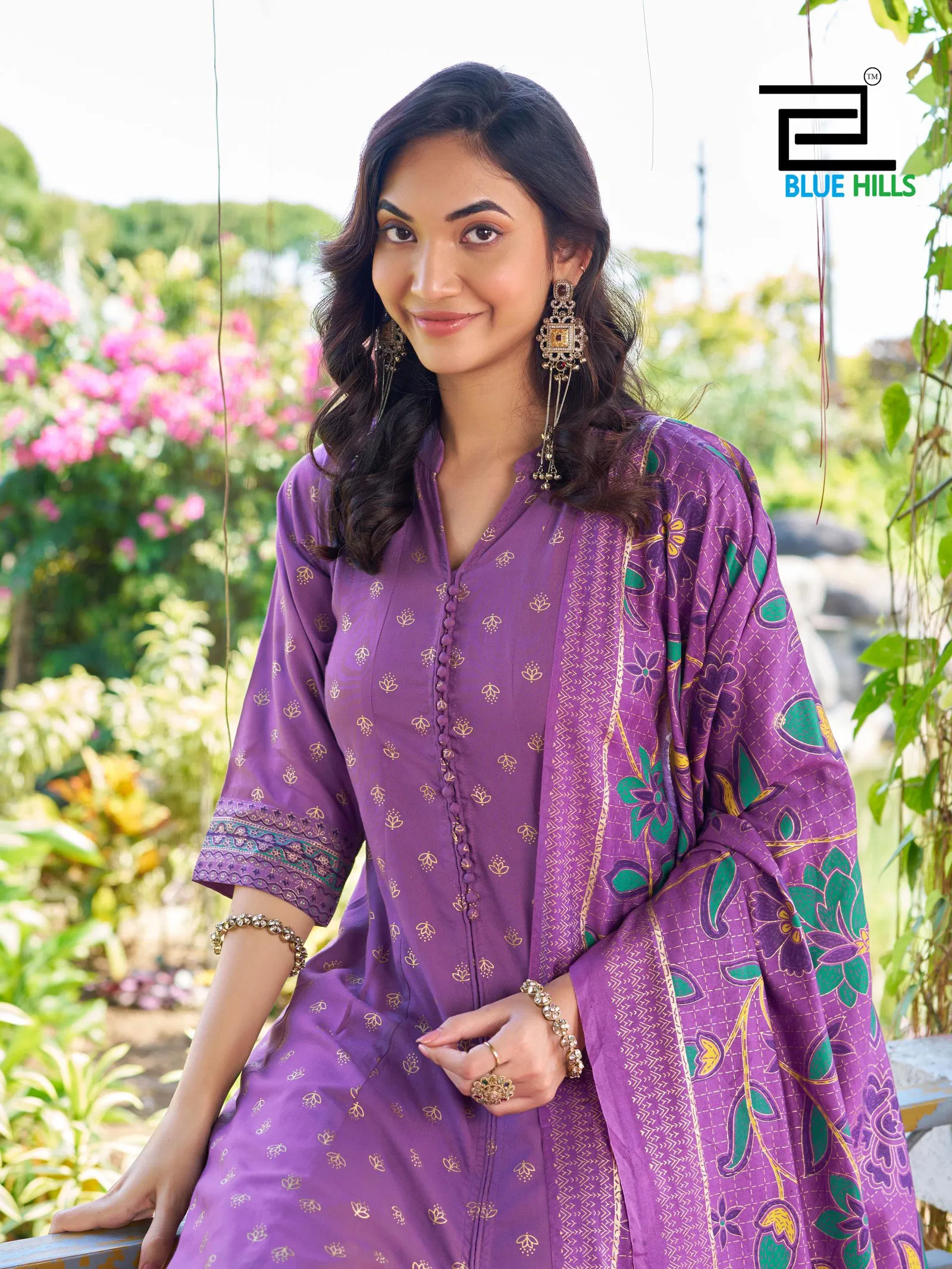 Buy Blue Hills Samantha Rayon With Work Top Bottom And Dupatta Collection Wholesale 2026