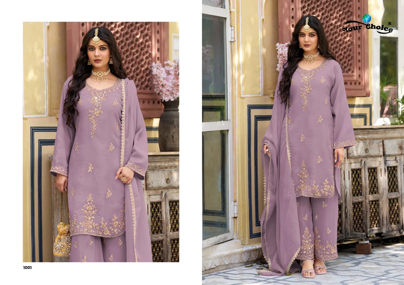 Beautiful Your Choice Monoco Rose Gold With Beats Work Designer Salwar Kameez Wholesale 2026