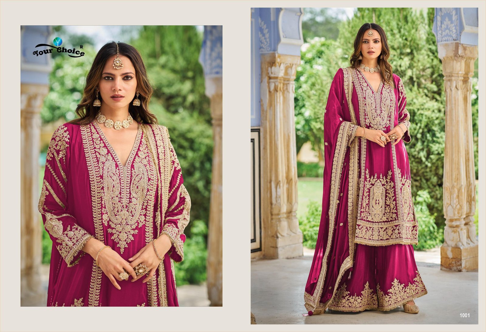Buy Your Choice Flora Eid Edit Heavy Chinon Salwar Kameez Wholesale 2026