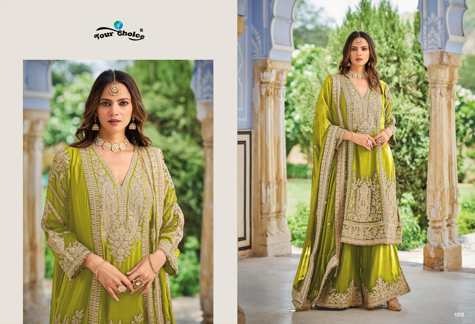 Buy Your Choice Flora Eid Edit Heavy Chinon Salwar Kameez Wholesale 2026