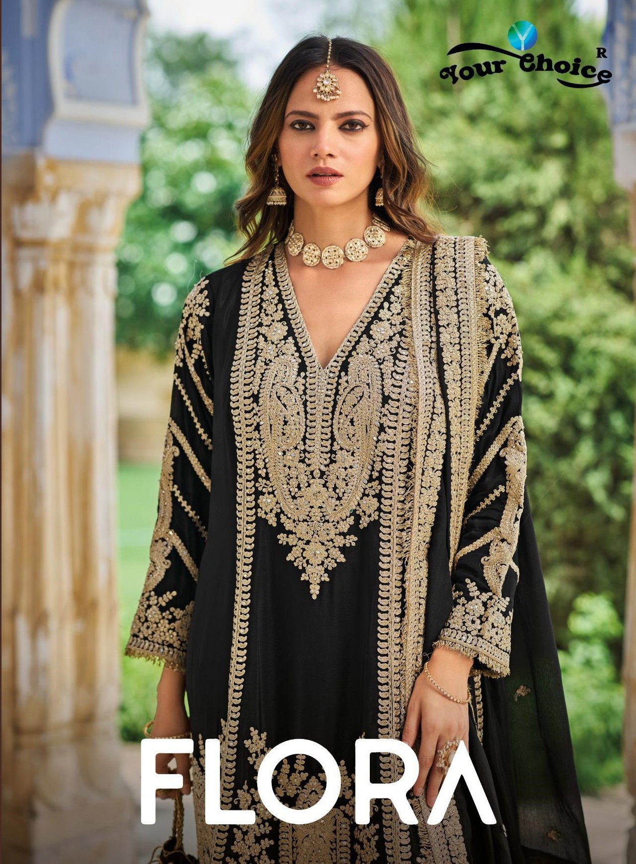 Your Choice Flora Eid Edit Heavy Chinon Salwar Kameez Wholesale