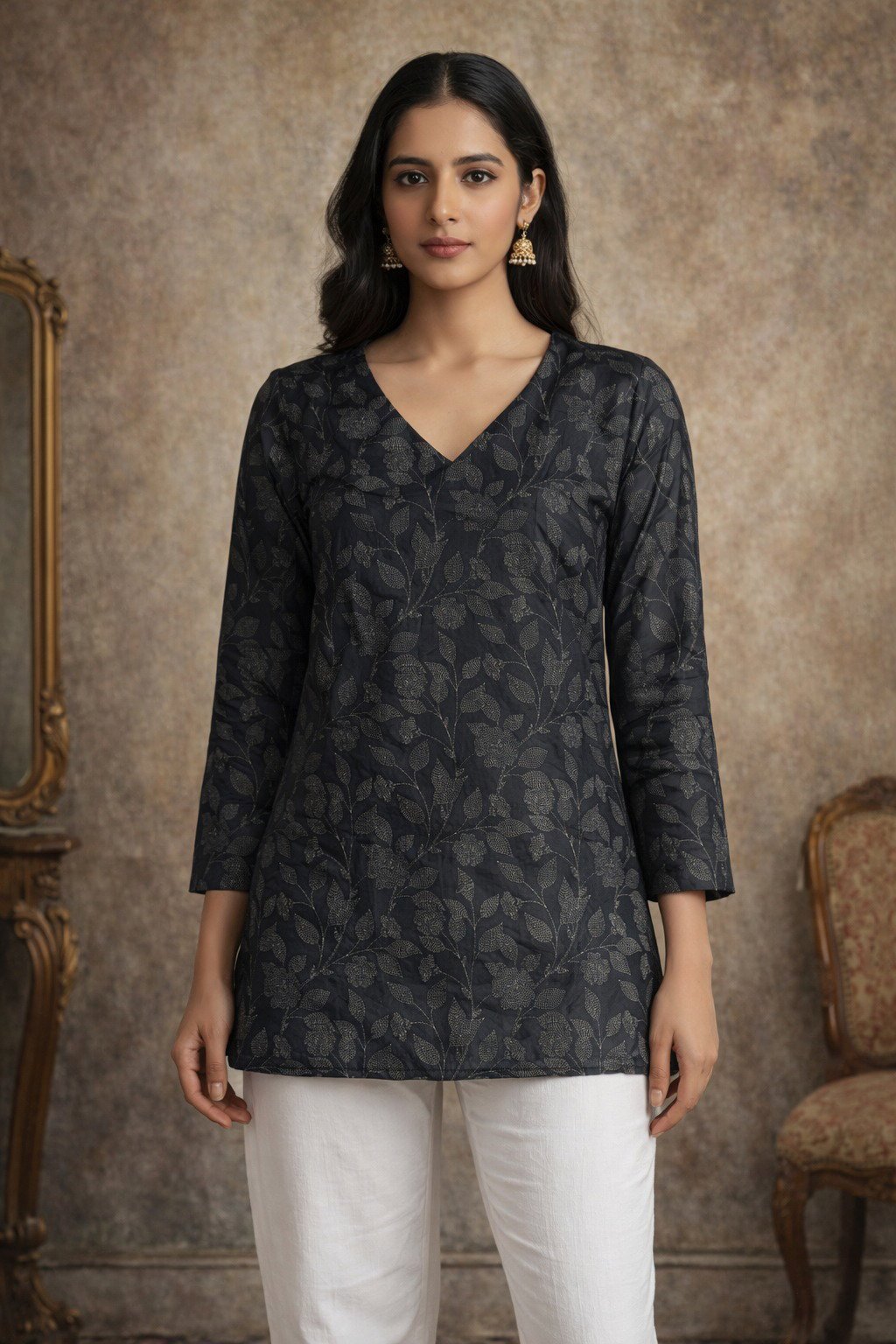 Aawiya RJ 5 Heavy Muslin Digital Printed Short Top Wholesale