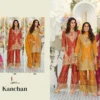 Stylish Eba Kanchan Chinon With Embroidery Work Top Bottom And Dupatta Wholesale 2026
