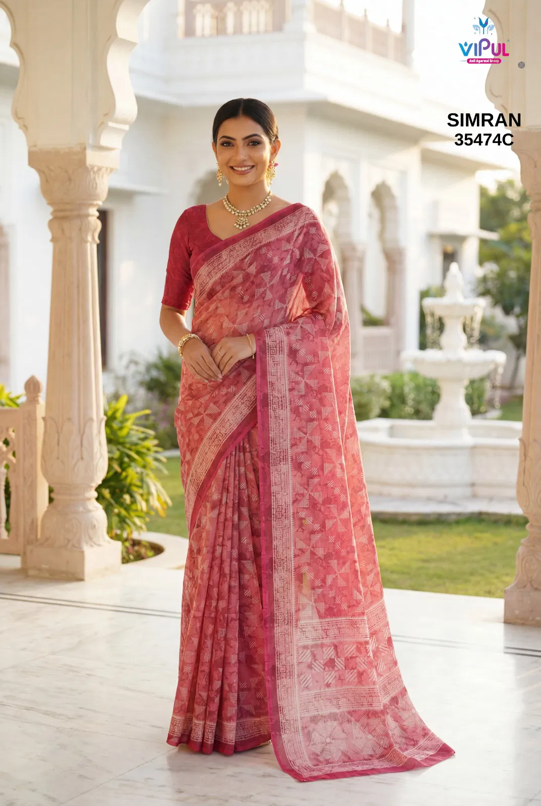 Stylish Vipul Simran 35474 A To D Georgette Casual Wear Saree Collection Wholesale 2026