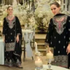 Beautiful Eba Madhubala Black And White Chinon Embroidery Top Bottom And Dupatta Wholesale 2026