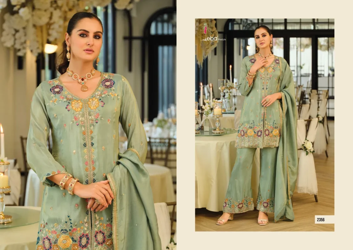 Stylish Eba Sanvi 2355 Simar With Beats Work Designer Top Bottom And Dupatta Wholesale 2026