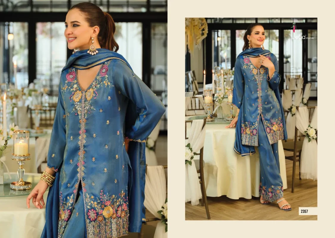 Stylish Eba Sanvi 2355 Simar With Beats Work Designer Top Bottom And Dupatta Wholesale 2026