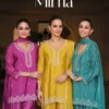 Eba Mirha Chinon With Beats Work Designer Top Bottom And Dupatta Wholesale