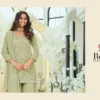 Latest Eba Rosy Color Georgette With Beats Work Designer Top Bottom And Dupatta Wholesale 2026