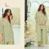 Latest Eba Rosy Color Georgette With Beats Work Designer Top Bottom And Dupatta Wholesale 2026