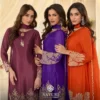 Sayuri Beads Chinon Silk With Beads Work Top Bottom And Dupatta Collection Wholesale