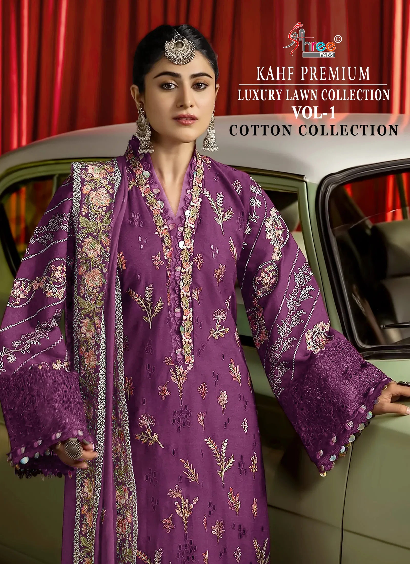 Shree Kahf Premium Luxury Lawn Collection Vol 1 Kota Doriya Dupatta Pakistani Suits Wholesale