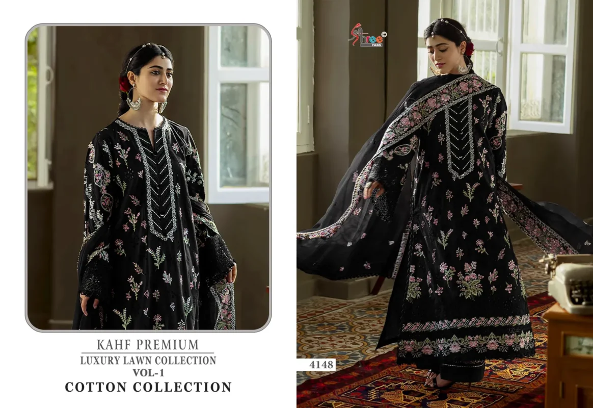 Latest Shree Kahf Premium Luxury Lawn Collection Vol 1 Kota Doriya Dupatta Pakistani Suits Wholesale 2026