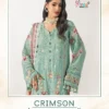Shree Crimson Luxury Lawn Collection Vol 1 Chiffon Dupatta Pakistani Suits Wholesale